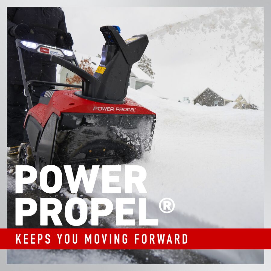 Toro 39921 21" 60V MAX Power Clear® Self-Propel Single-Stage Snow Blower with 10Ah Battery and Charger