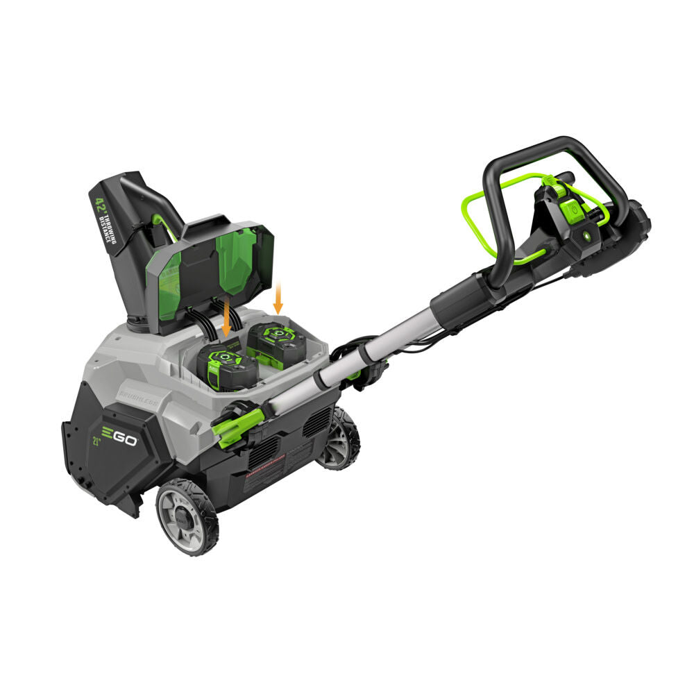 EGO Power+ SNT2121 21" Peak Power Snow Blower with Steel Auger, (2) 4.0Ah Batteries and 320W Charger