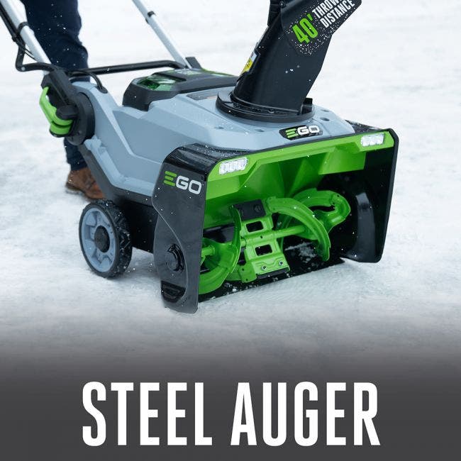 EGO Power+ SNT2114 21" 56-Volt Cordless  Snow Blower with Steel Auger with (2) 7.5Ah Batteries and Dual Port Charger Included