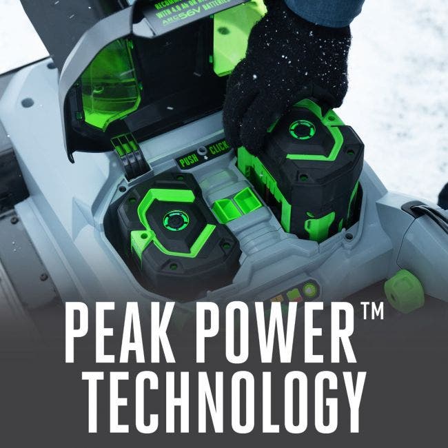 EGO Power+ SNT2114 21" 56-Volt Cordless  Snow Blower with Steel Auger with (2) 7.5Ah Batteries and Dual Port Charger Included