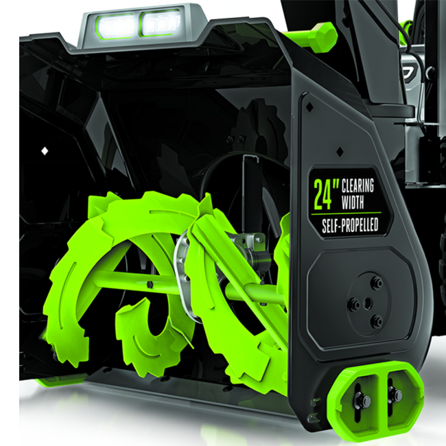 EGO SNT2405 24" Self-Propelled 2-Stage Snow Thrower with (2) 7.5AH Batteries and Rapid Charger