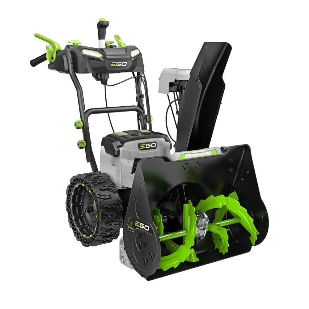 EGO Power+ SNT2424 24" Two-Stage Self-Propelled Snow Blower with (2) 6.0Ah Batteries and Dual-Port Charger