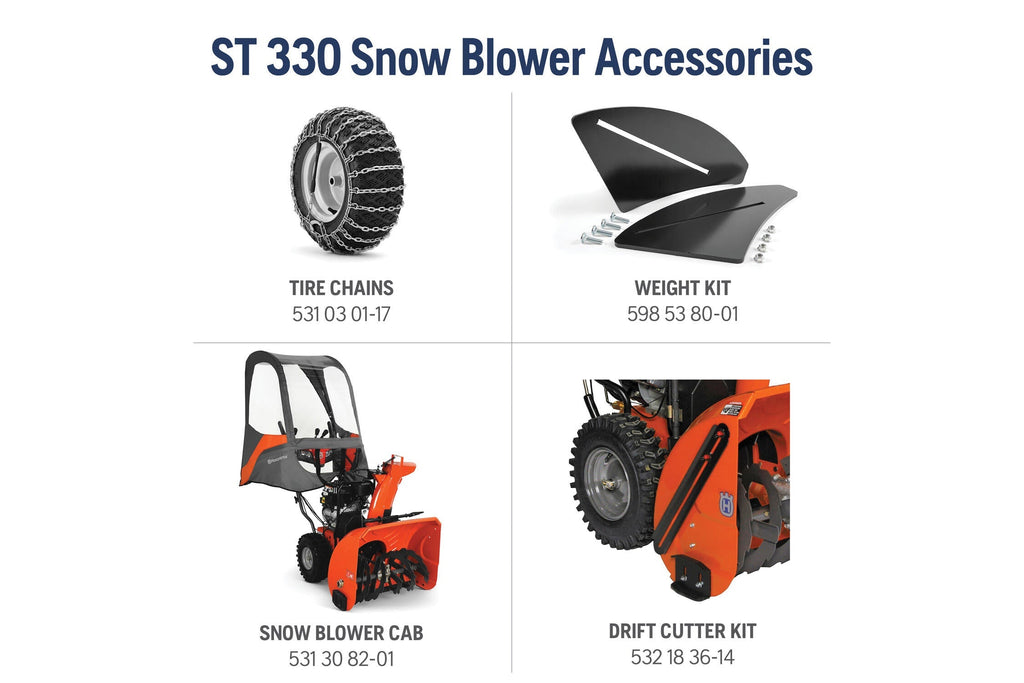 Husqvarna 970529102 ST330 30-in 389-cc Two Stage Gas Snow Thrower