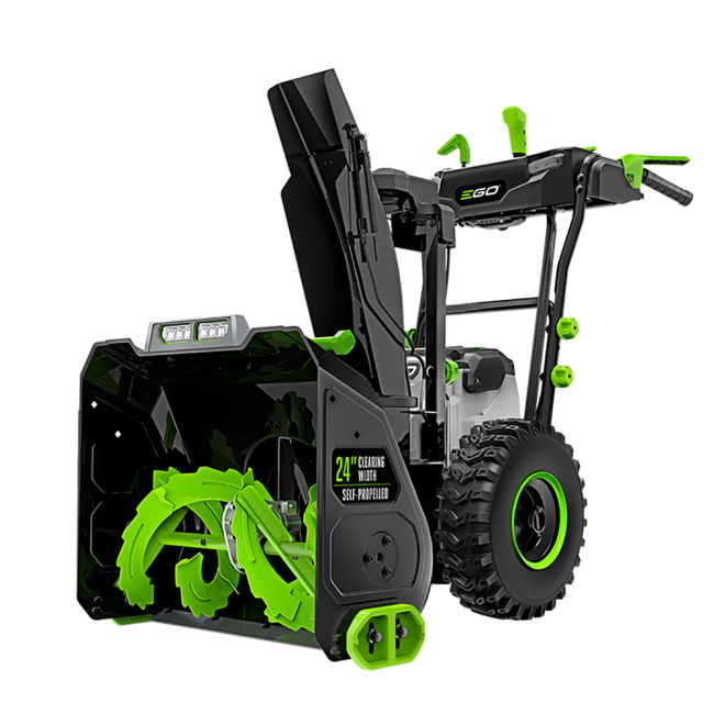 EGO SNT2405 24" Self-Propelled 2-Stage Snow Thrower with (2) 7.5AH Batteries and Rapid Charger