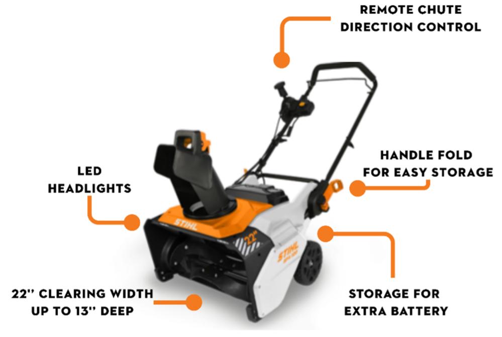 Stihl SFA 120 22 inch Single Stage Battery Snow Thrower (Bare Tool)