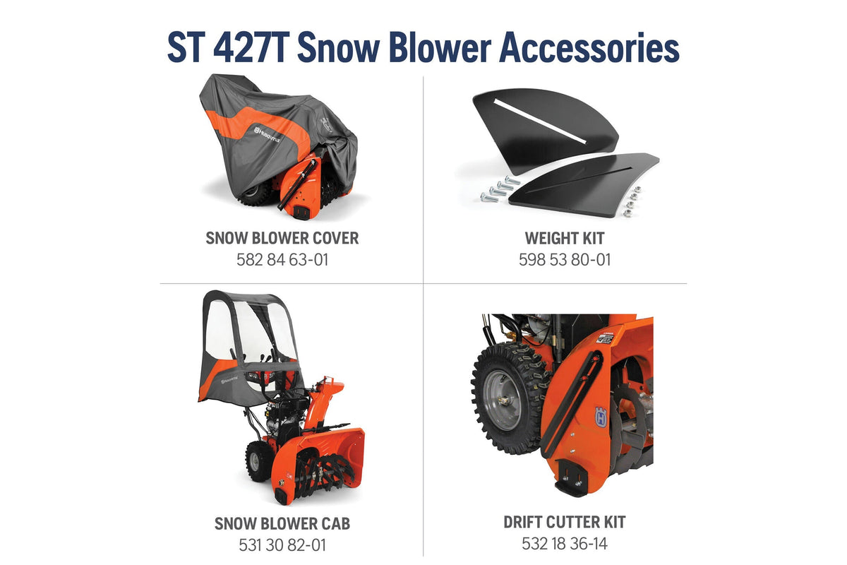 Husqvarna 970529501 ST427T 27-in 389-cc EFI Two Stage Gas Snow Thrower